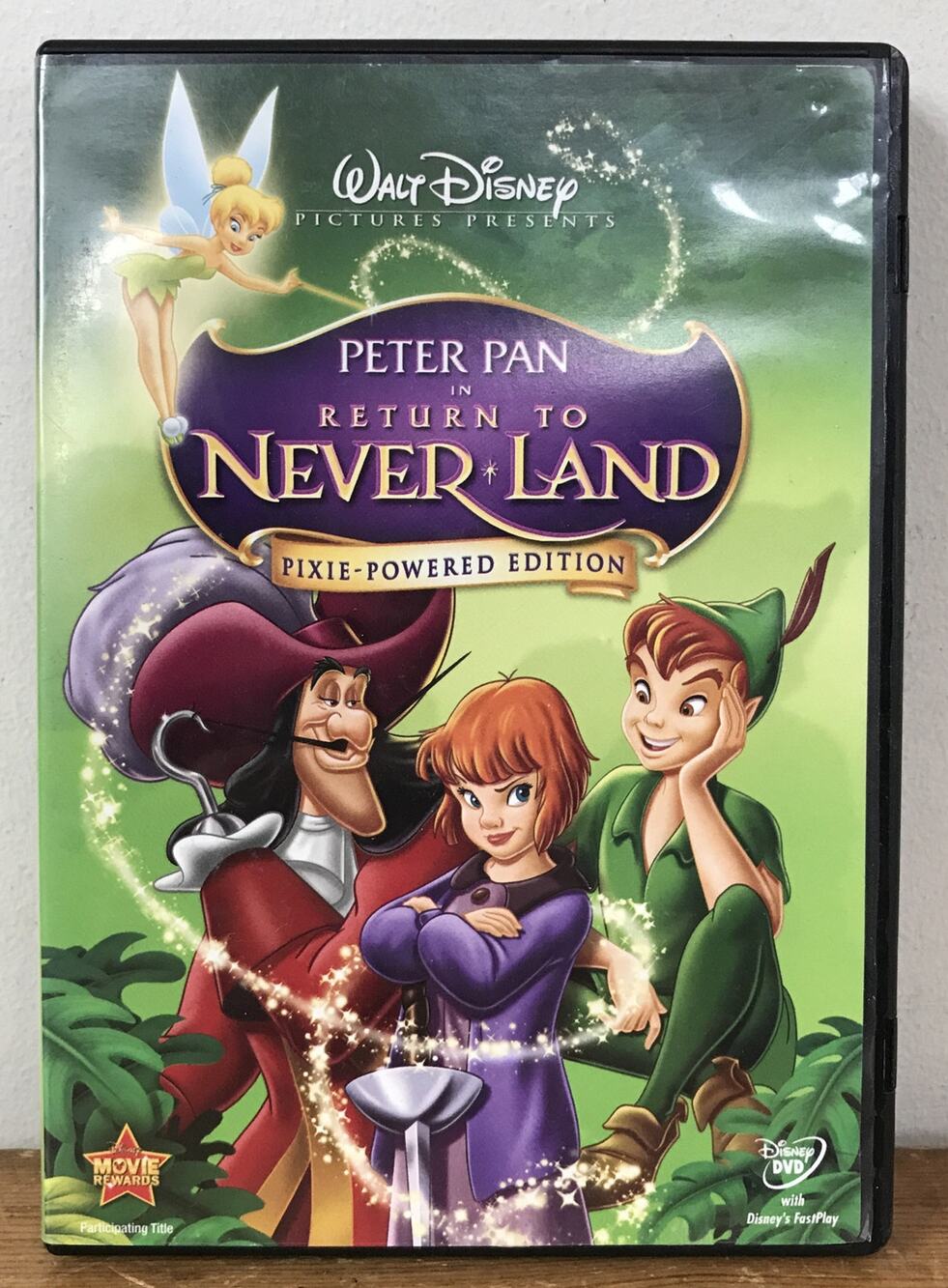 2007 Disney Peter Pan in Return To Neverland Pixie-Powered Edition Movie DVD